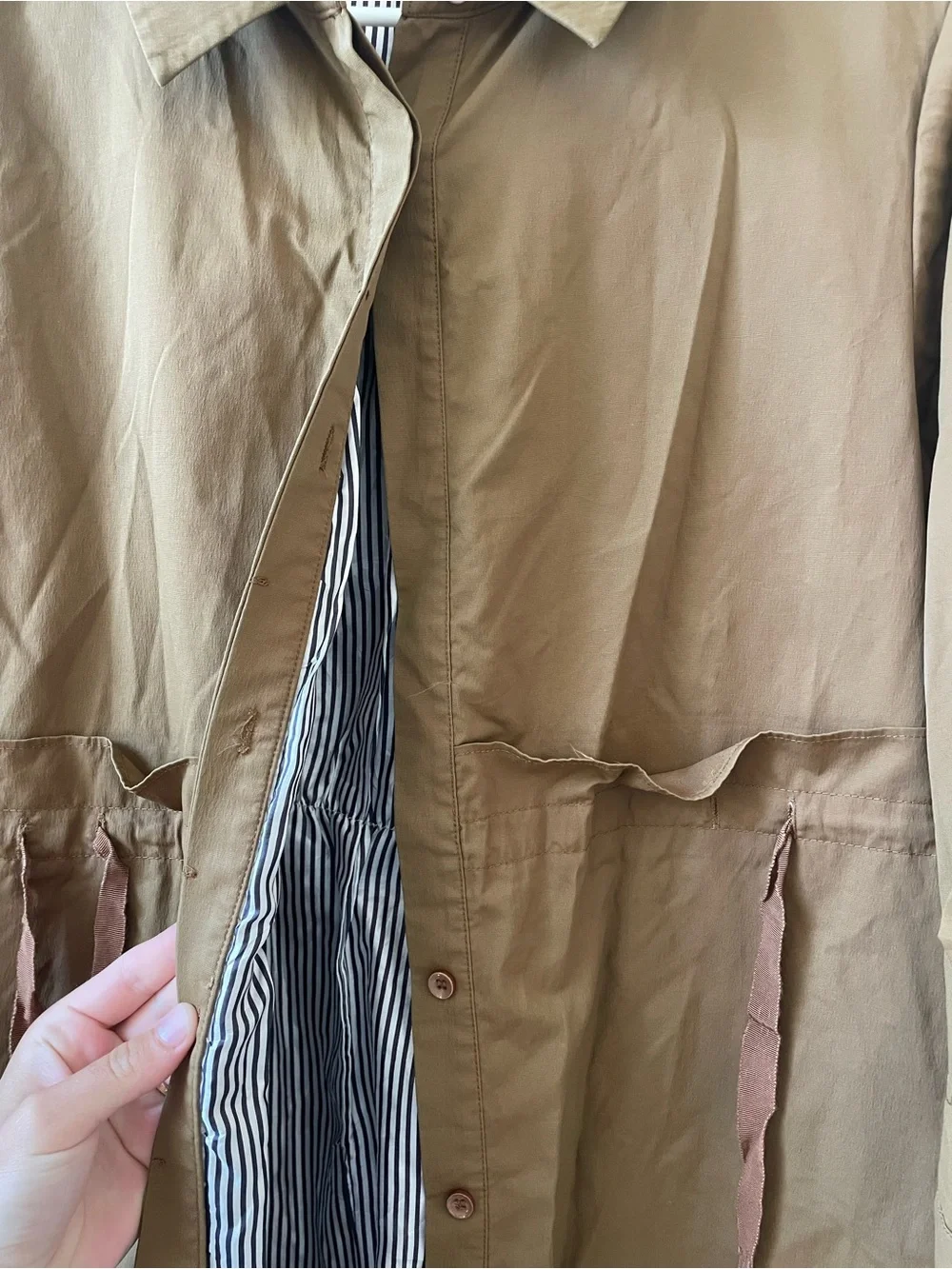 Women’s Lightweight Brown Trench Coat